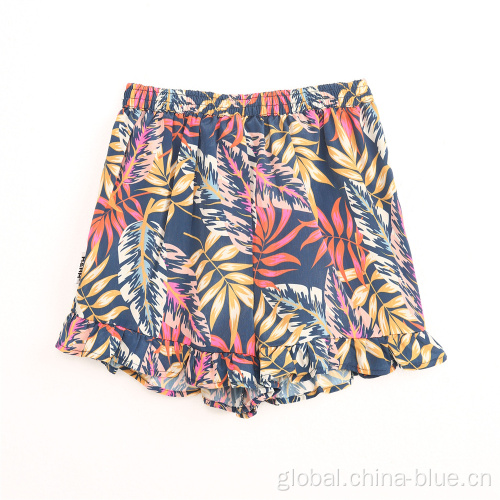 Girls Woven Skort Girls high quality printed skort Manufactory